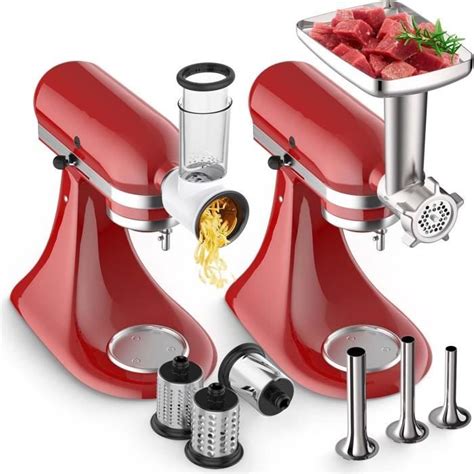 Hachoir Viande Et Coupe L Gumes Accessoire Pour Kitchenaid Stand