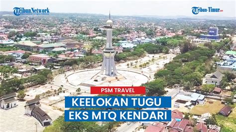 Tugu Religi Landmark Kota Kendari Melambangkan Empat Kabupaten Pertama