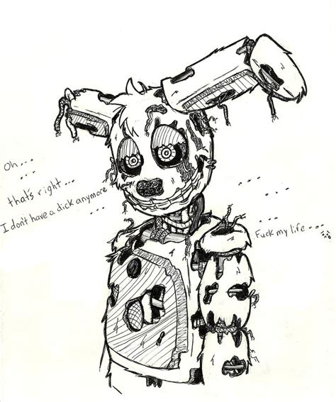 A Sad Springtrap By Lilttemiss On Deviantart