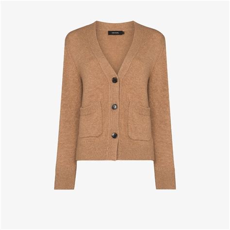 Lisa Yang Danni Cashmere Cardigan Browns