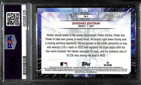 Lot Detail 2023 Topps Cosmic Chrome Shohei Ohtani Supernova