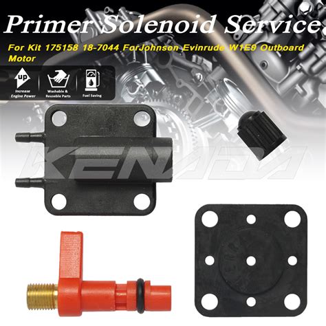 Primer Solenoid Service Maintenance Valve Kit 175158 18 7044 ForJohnson