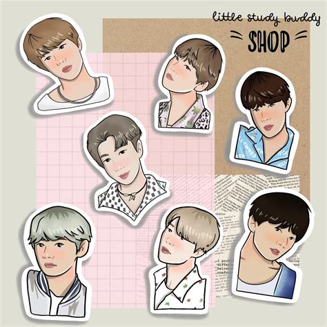 Bts Stickers Printable Printable Templates