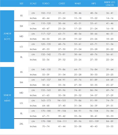 Sizing – Turn Gymnastics - Europe