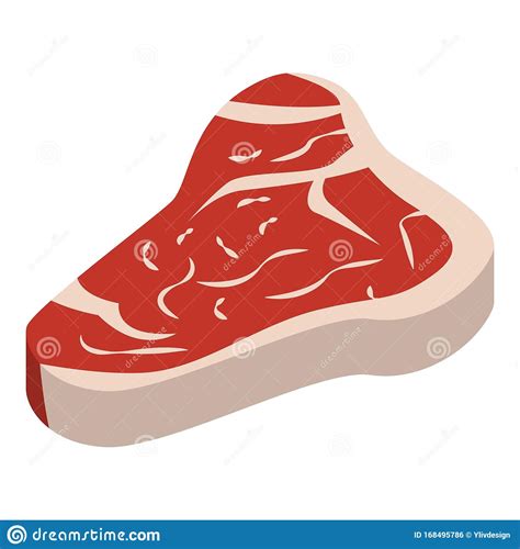 Cone De Bife Alimentar Estilo Isom Trico Ilustra O Do Vetor