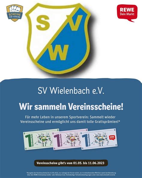 Rewe Vereinsscheine Sv Wielenbach E V