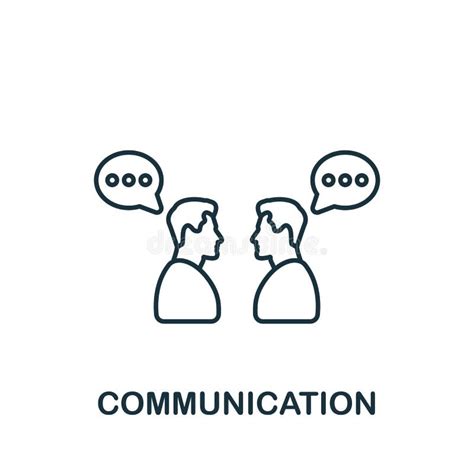 Communication Icon from Teamwork Collection. Simple Line Element Communication Symbol for ...