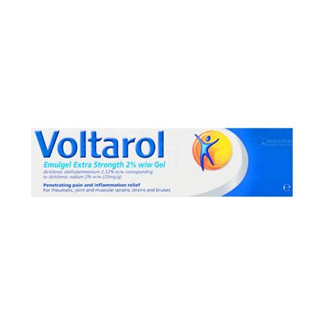 Voltarol Emulgel Extra Strength 2 Pain Relieving Diclofenac Gel Inish Pharmacy Ireland