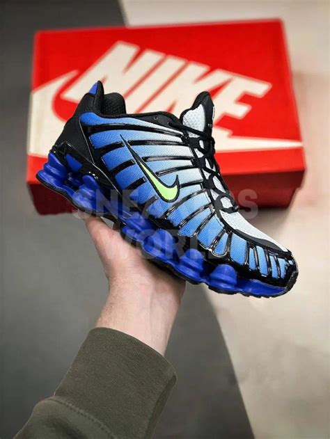 Nike Shox TL Black Metallic Hematite White Blue купить в Спб Мск Москве