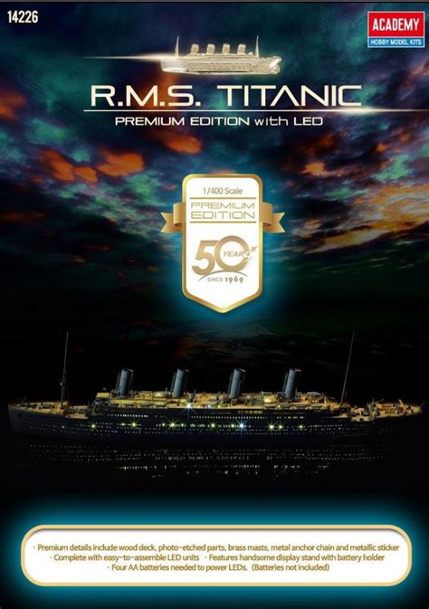 Academy R M S Titanic Premium Edition With Led Units