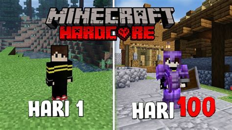 Aku Mencoba Bertahan Hidup Di Minecraft Hardcore Indonesia Youtube