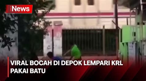 Bocah Lempar Batu Ke Gerbong KRL Commuter Line Di Depok Ditangkap YouTube