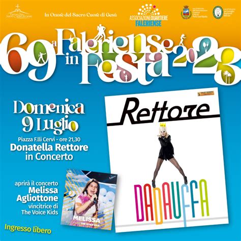 69 FALERIENSE IN FESTA Donatella Rettore in concerto Città di