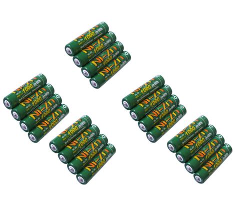 20Pcs Lot 1 6v Aaa 1000mWh Rechargeable Battery Nizn Ni Zn Aaa 1 5v