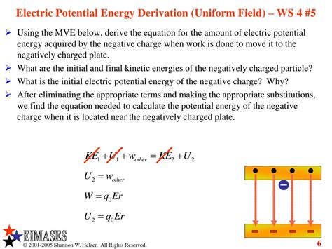 PPT - Unit 4 Electric Potential Energy and Electric Potential ...