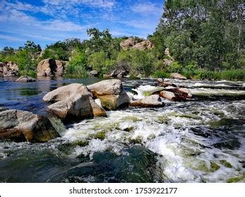 Temburun Waterfall That Located Anambas Islands Stock Photo