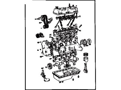 Genuine Toyota Engine Assembly Partial