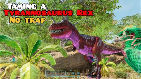 How To Tame A Rex Without A Trap In Ark Survival Ascended Ark