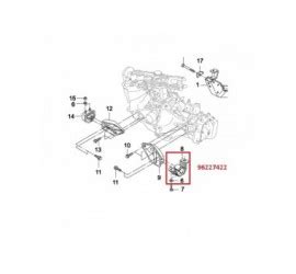 DAEWOO 96565731 K 96565731 BASE MOTOR DELANTERA DAEWOO MATIZ