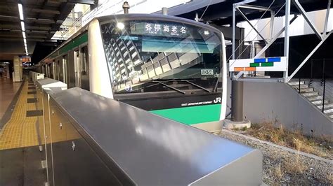 埼京線e233系7000番台ハエ126編成 各停海老名行 二俣川駅発車 Youtube