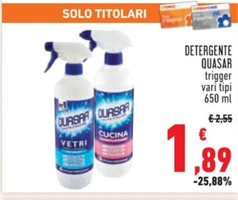 Detergente Quasar Vari Tipi Ml Offerta Di Conad