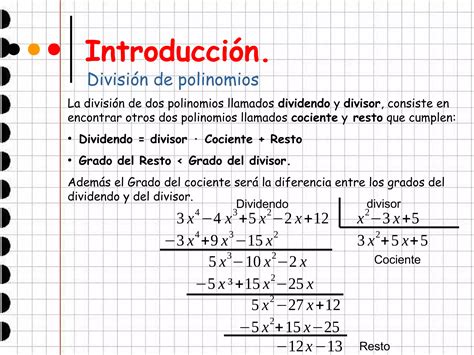 Tema Polinomios Y Fracciones Algebraicas Ppt Descarga Gratuita