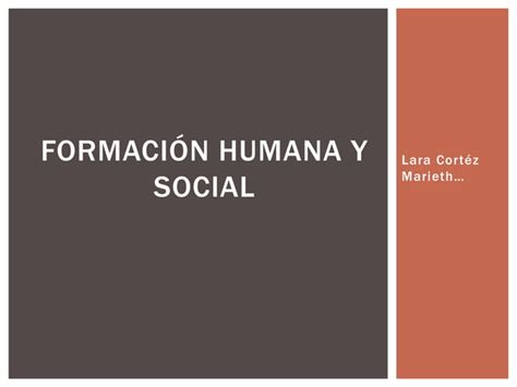 Formación Humana Y Social Sexualidad Responsable Ppt