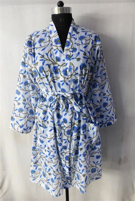 Soft Cotton Kimono Robe Bikini Body Crossover Summer Dress Beachwear Long Dress Kimono With Belt