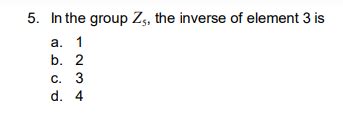 Solved 2 Let U Be A Group Under Multiplication Modulo 11 Chegg