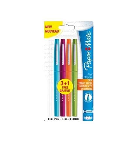 Pack De Stylos Feutres D Criture En Nylon Paper Mate Flair