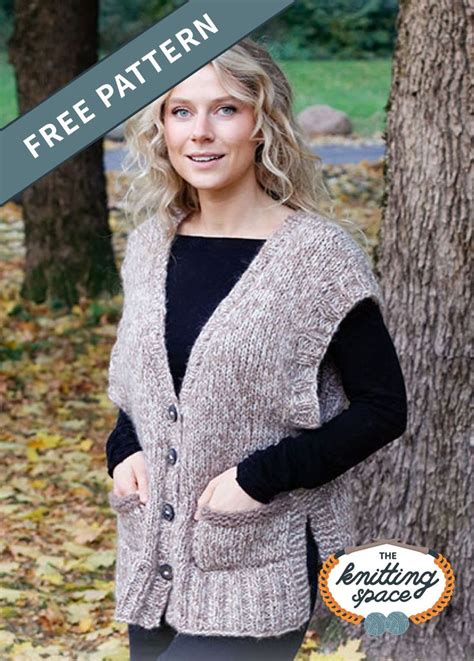 Chunky Knit Sweater Pattern Free Knitted Vest Patterns Free For Women Free Chunky Knitting