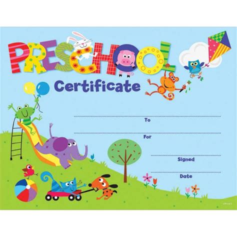 Creative Teaching Press Preschool Certificate Awards Ctp1398