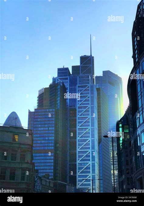 Beautiful Light Flooding Over The Buildings Of Londons Financial