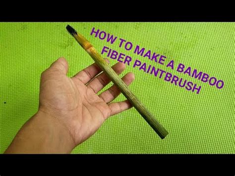 How To Make Bamboo Fiber Paintbrush Biodegradable Paintbrush