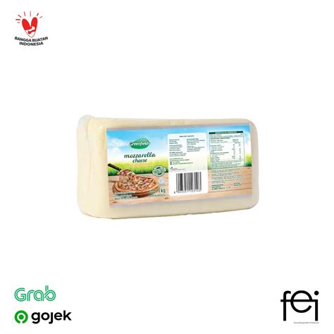 Jual Mozzarella Cheese Greenfields 1 Kg Keju Mozzarella Indonesia