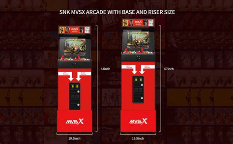 Snk Neo Geo Mvsx Riser Con Dos Alturas Ajustables Cm Compatible