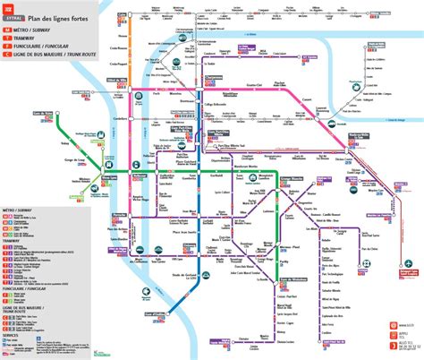 Plan Des Transports En Commun Tcl Fête Des Lumières Lyon