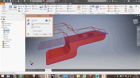 Autodesk Inventor 2017 Mirror Youtube