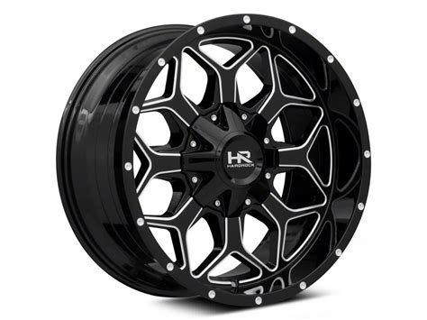 Hardrock Offroad Titan Indestructible Gloss Black Milled Lug Wheel