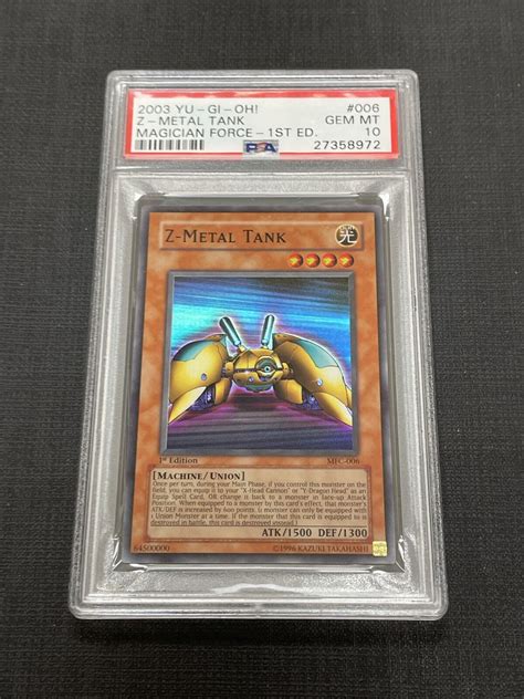 Yu Gi Oh Psa Z Metal Tank Magicians Force Mfc St Edition Super