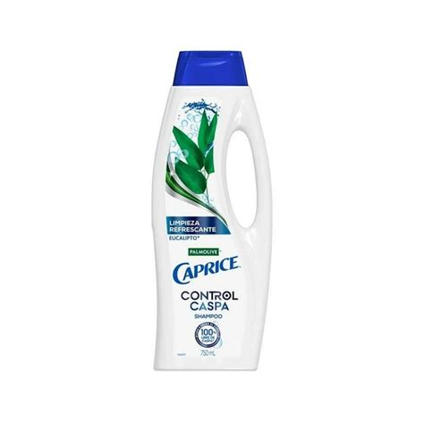 Shampoo Caprice Control Caspa Limpieza Refrescante Con Eucalipto 750 Ml