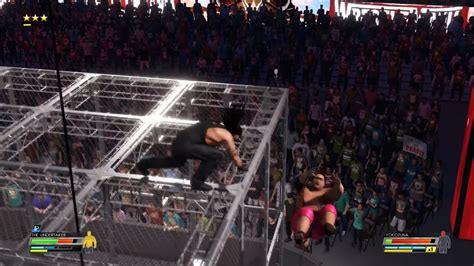 Wwe 2k22 Undertaker Vs Yokozuna Hell In A Cell Legend Difficulty