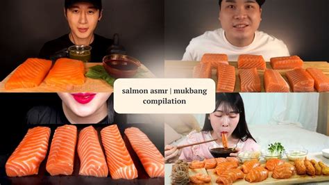 Salmon Asmr Mukbang Compilation Youtube