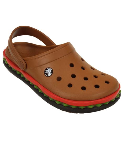 Crocs Roomy Fit Brown Crocband Hamburger Clog Buy Crocs Roomy Fit Brown Crocband Hamburger