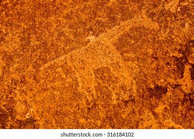 Bushman Prehistoric Rock Engravings Unesco World Stock Photo