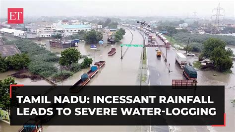 Aerial View Incessant Rainfall Leads To Severe Water Logging In Parts