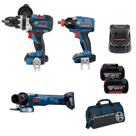 Bosch Professional 18v 3 Piece Cordless Combo Kit Bunnings Warehouse