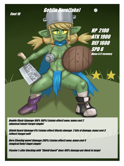 Goblin Hero Fake Card By LurkingTyger Hentai Foundry