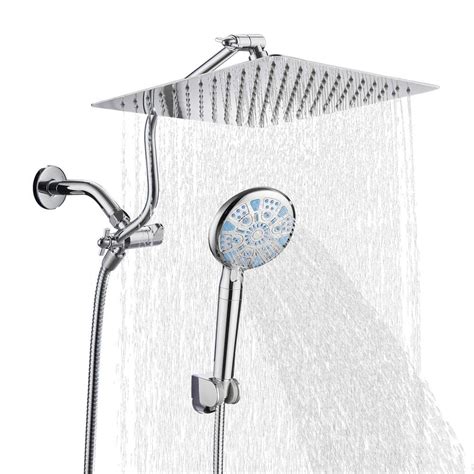 Cobbe Rainfull In Spray Patterns Adjustable Fixed Dual Shower