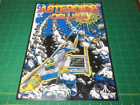 Asteroids Deluxe large arcade poster 50x70cm – Arcade Art Shop